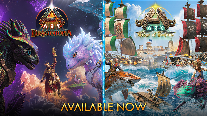 ARK Tides of Fortune, Dragontopia and Genesis Part 1 are out now!