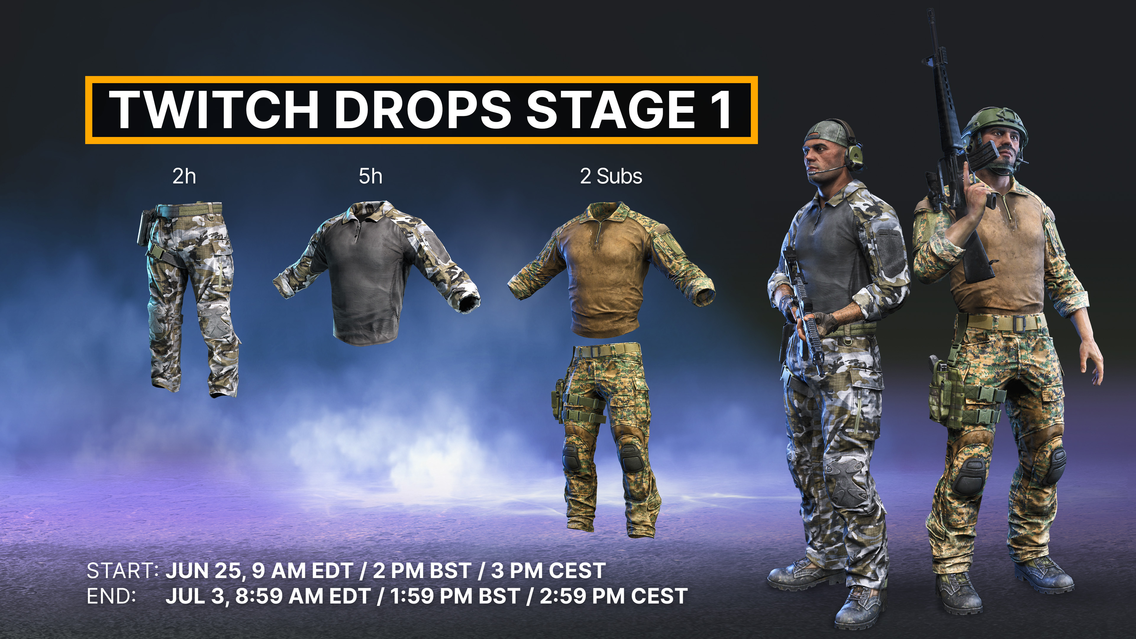 Gray Zone Warfare Summer Twitch Drops Stage 1 rewards