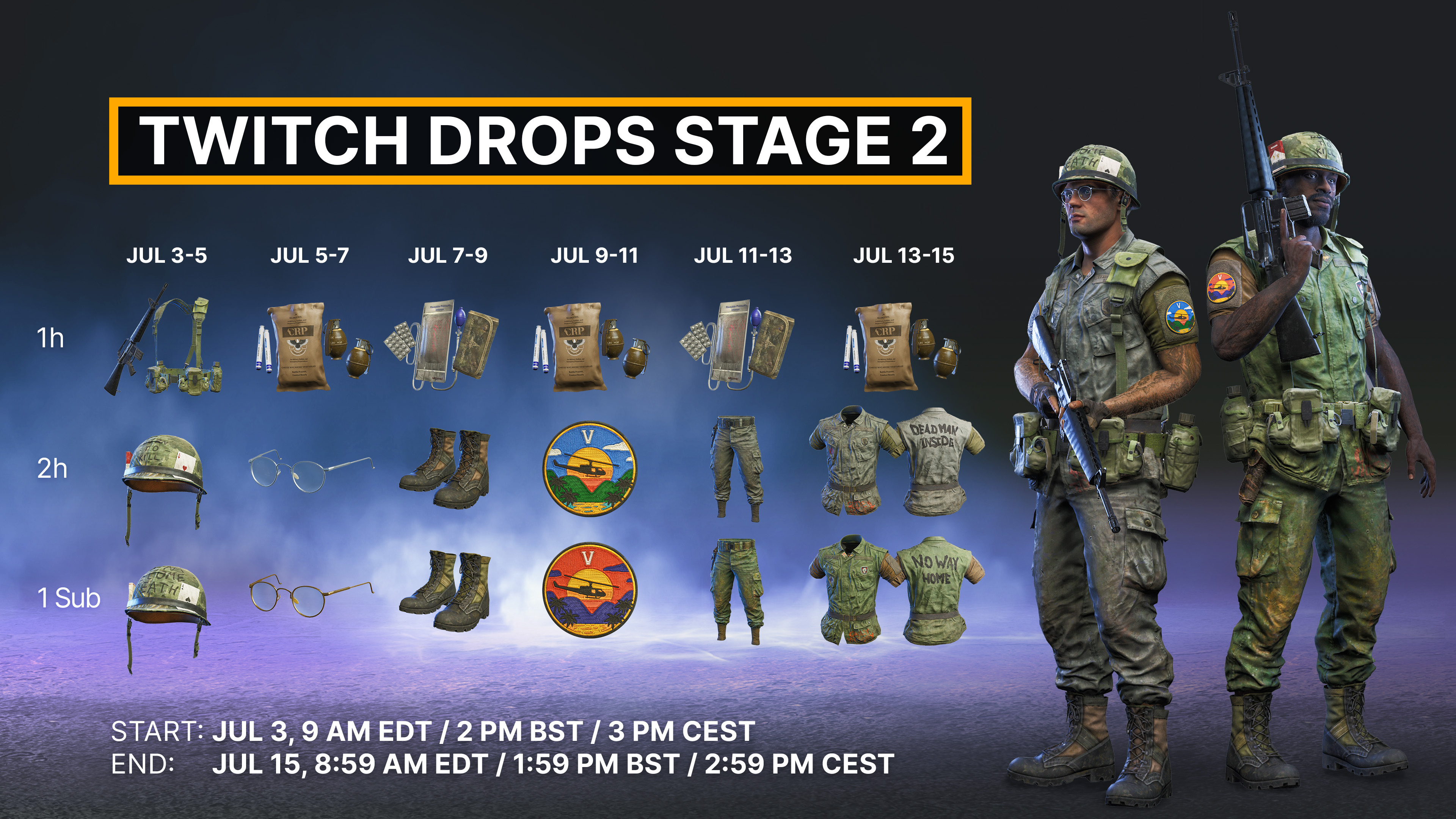 Gray Zone Warfare Summer Twitch Drops Stage 2 rewards