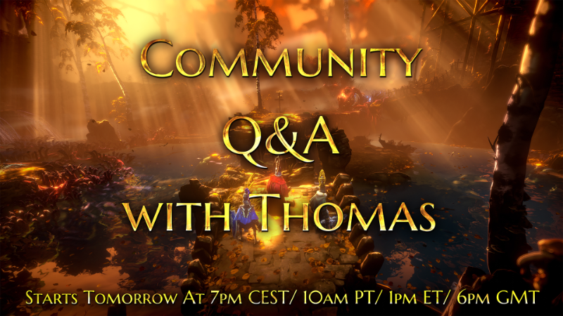 Q&A Stream with Thomas starts soon!