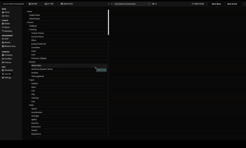 Command bar in action