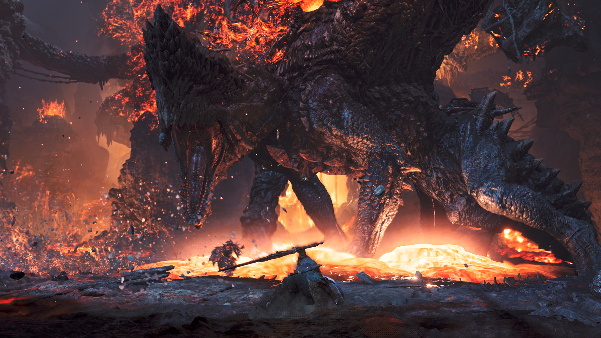Gogmazios, the elder dragon added in Free Title Update 4 (Ver.1.040), from Capcom's official announcement. Image: Capcom.
