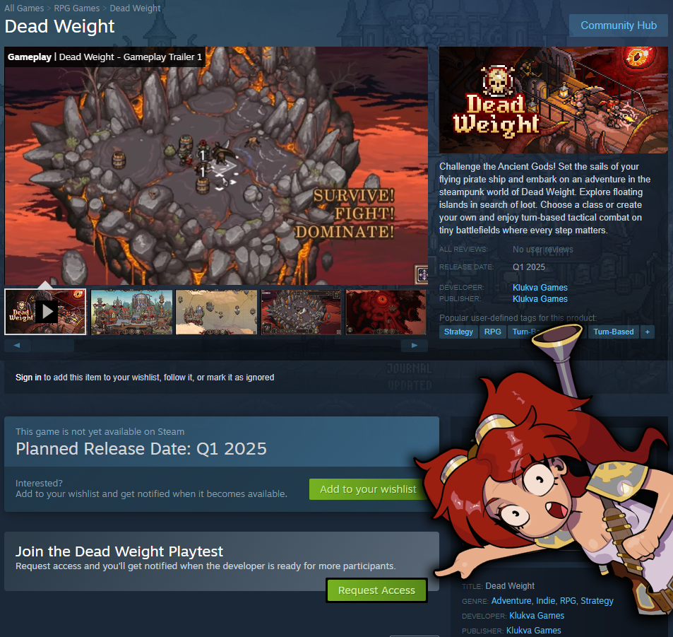 NEWS - Dead Weight : Nouveau test de démo 1 e1ed0f3aafc701c4771ab21f08e43952e99f9d01 | RPG Jeuxvidéo