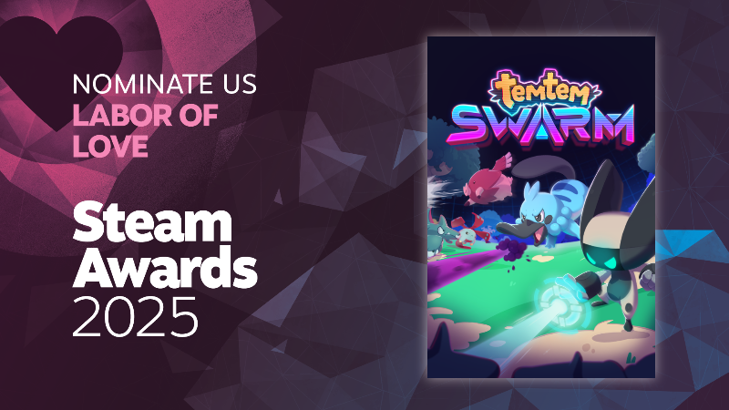Vote Temtem: Swarm for the Steam Awards!