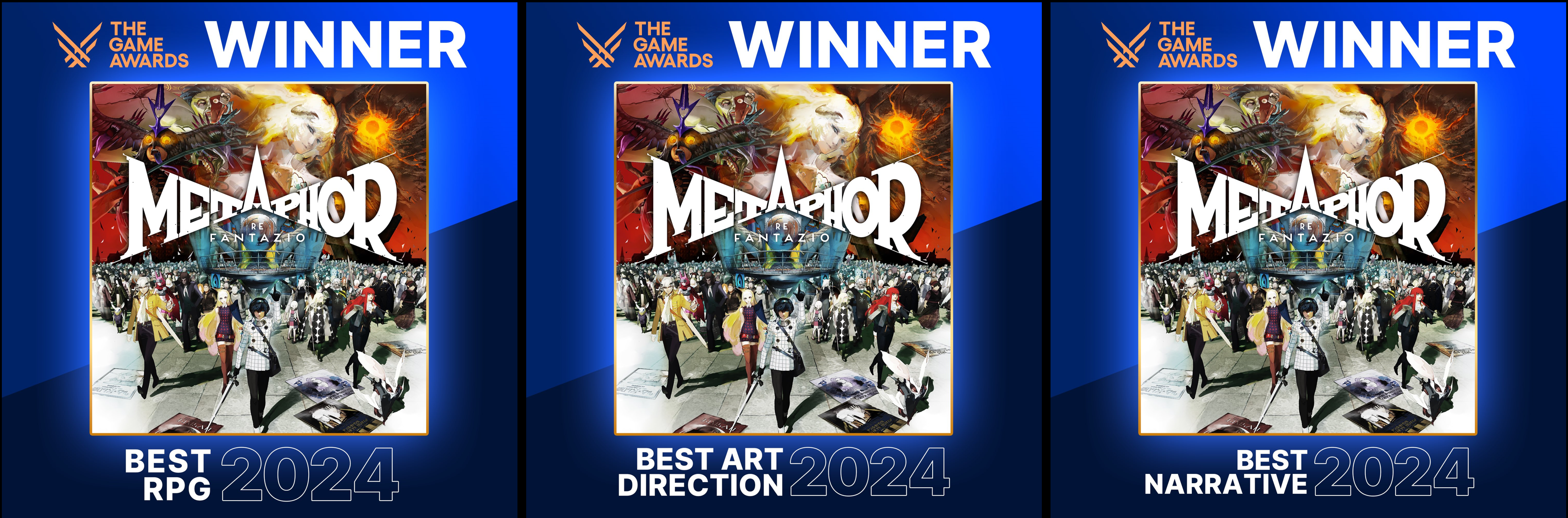 The Game Awards 2024「BEST RPG」含む３部門受賞！