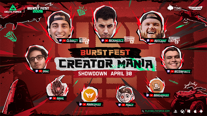 Burst Fest Streamer Event