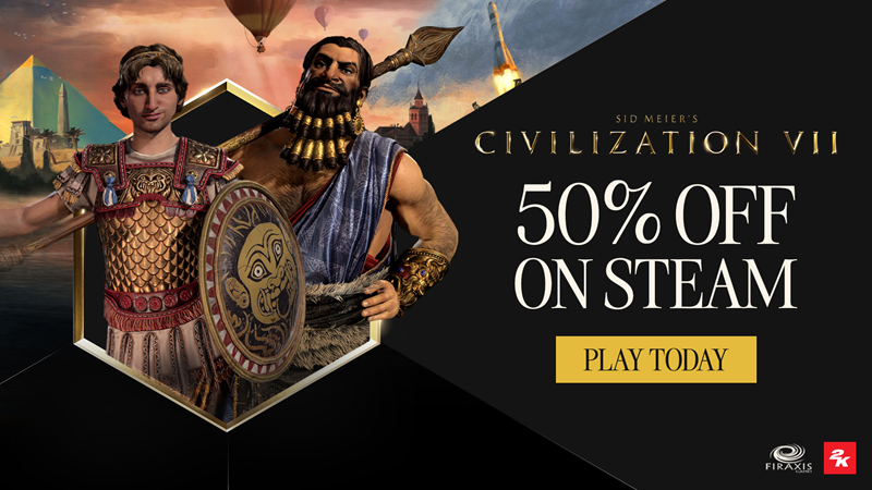 Save 50% on Civ VII during the Steam Summer Sale!