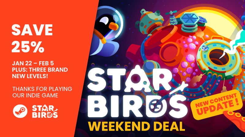 Weekend Deal: Save 25% on Star Birds!