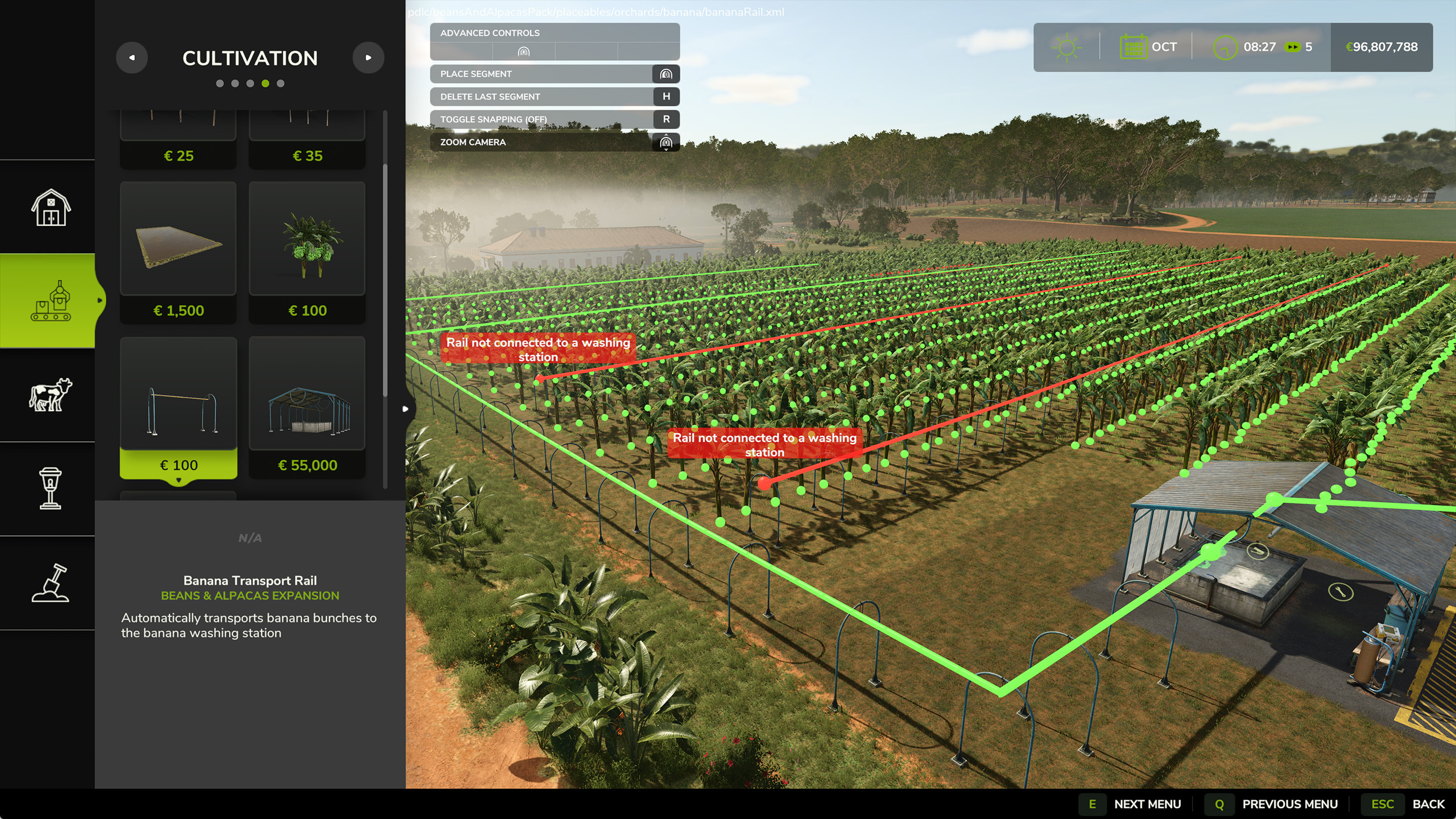 Banana Field Layout