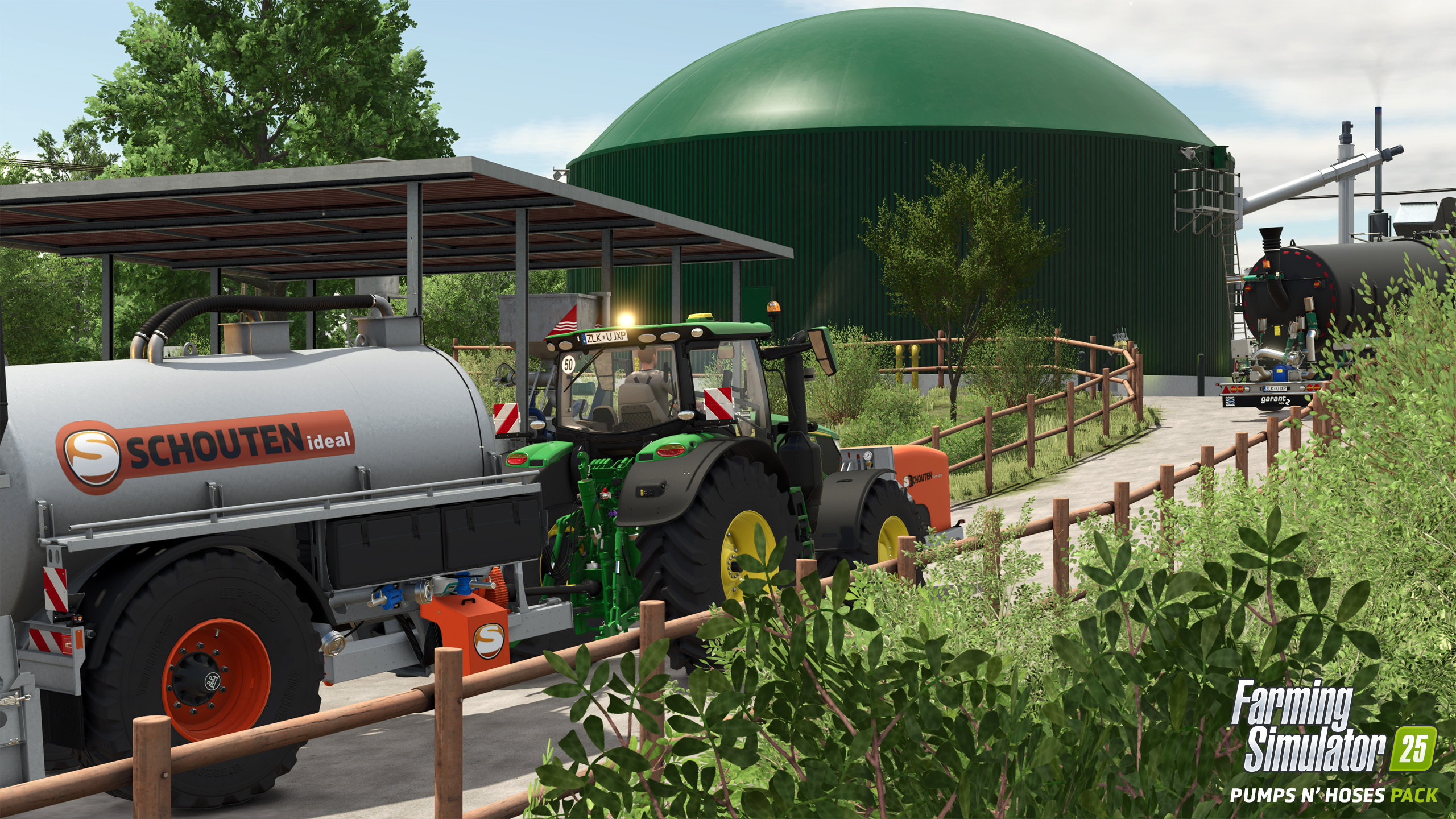 Umbilical hoses in Farming Simulator 25