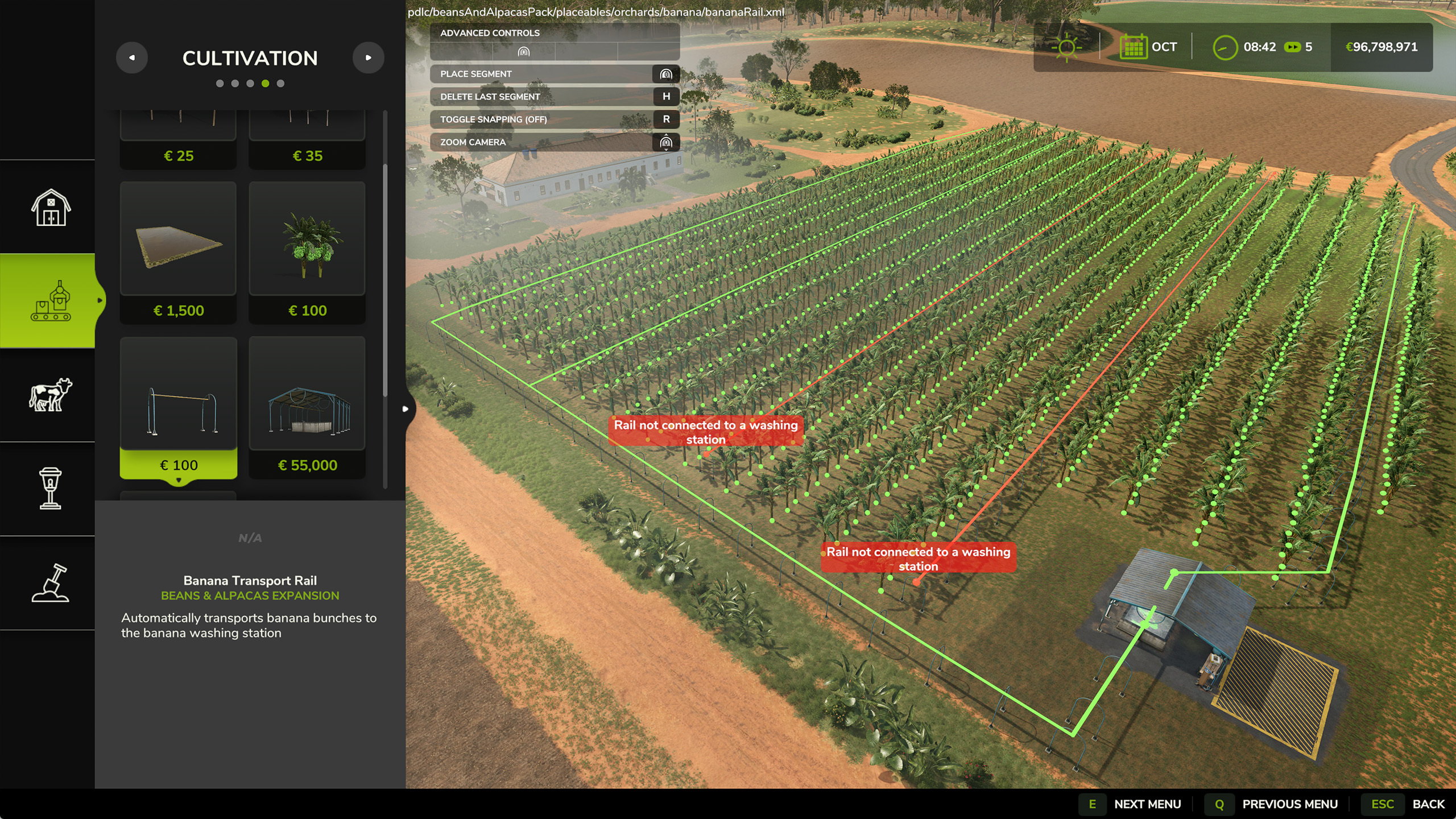 Plantation Row Placement
