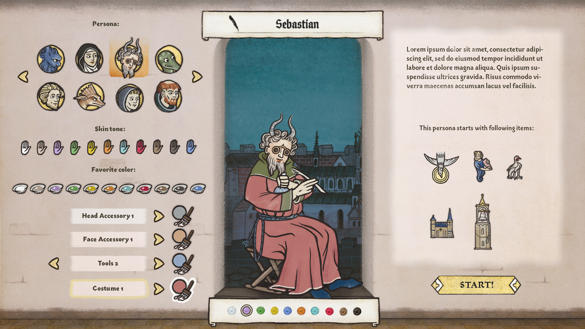 Dev Update #4 - UI makeover, gilded parchments, and a bit of drama