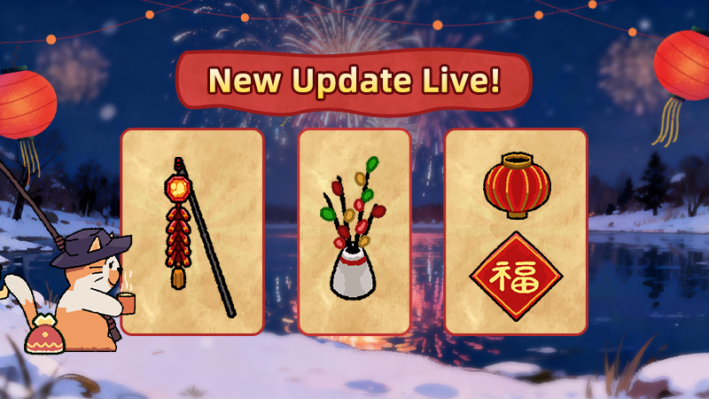 Anglers! New Festive Decor is Now Live! Meow~
