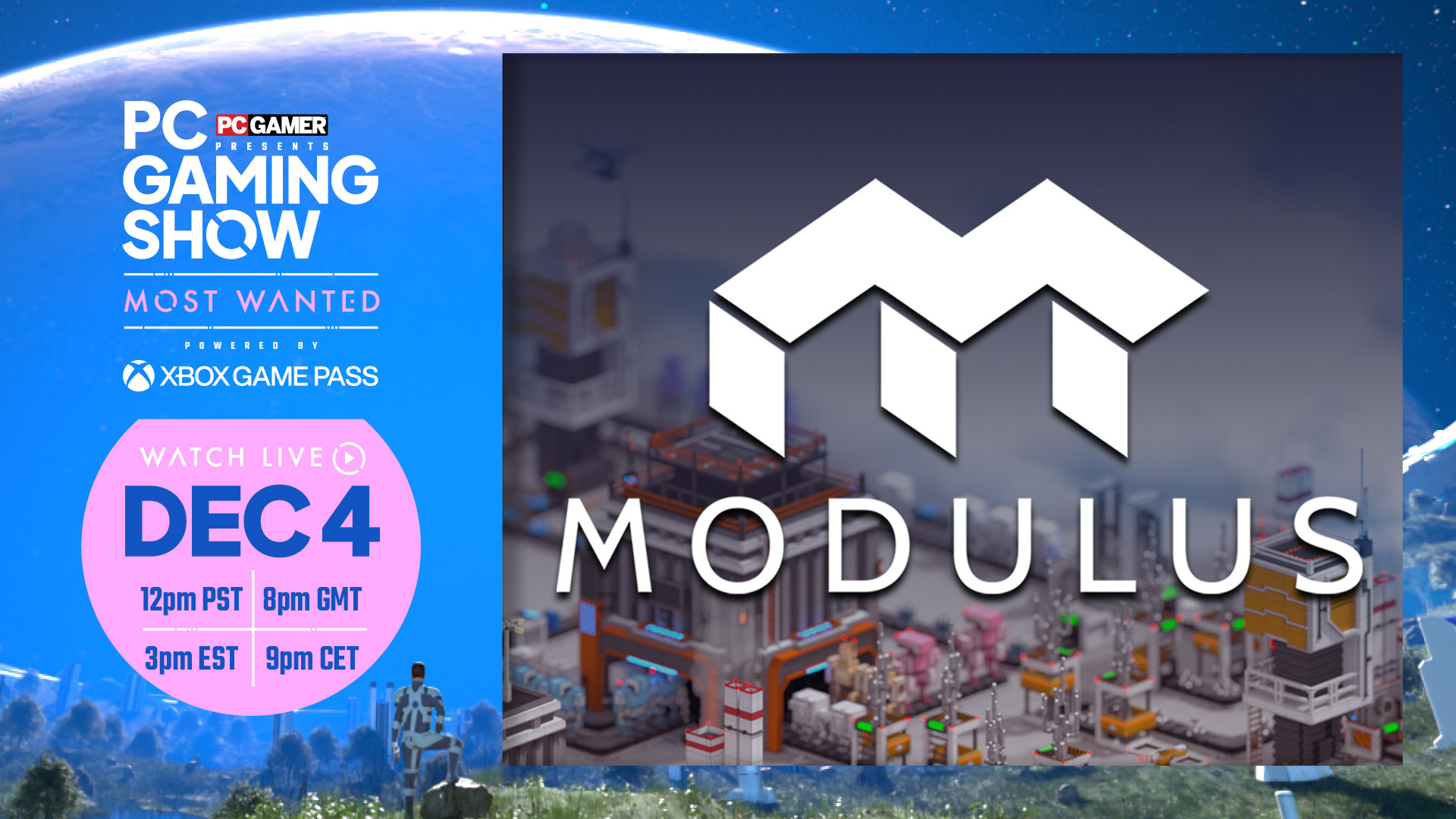 Modulus will be at the PC Gaming Show!