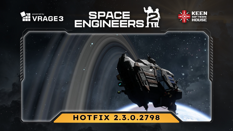 Space Engineers 2: Hotfix 2.3.0.2798