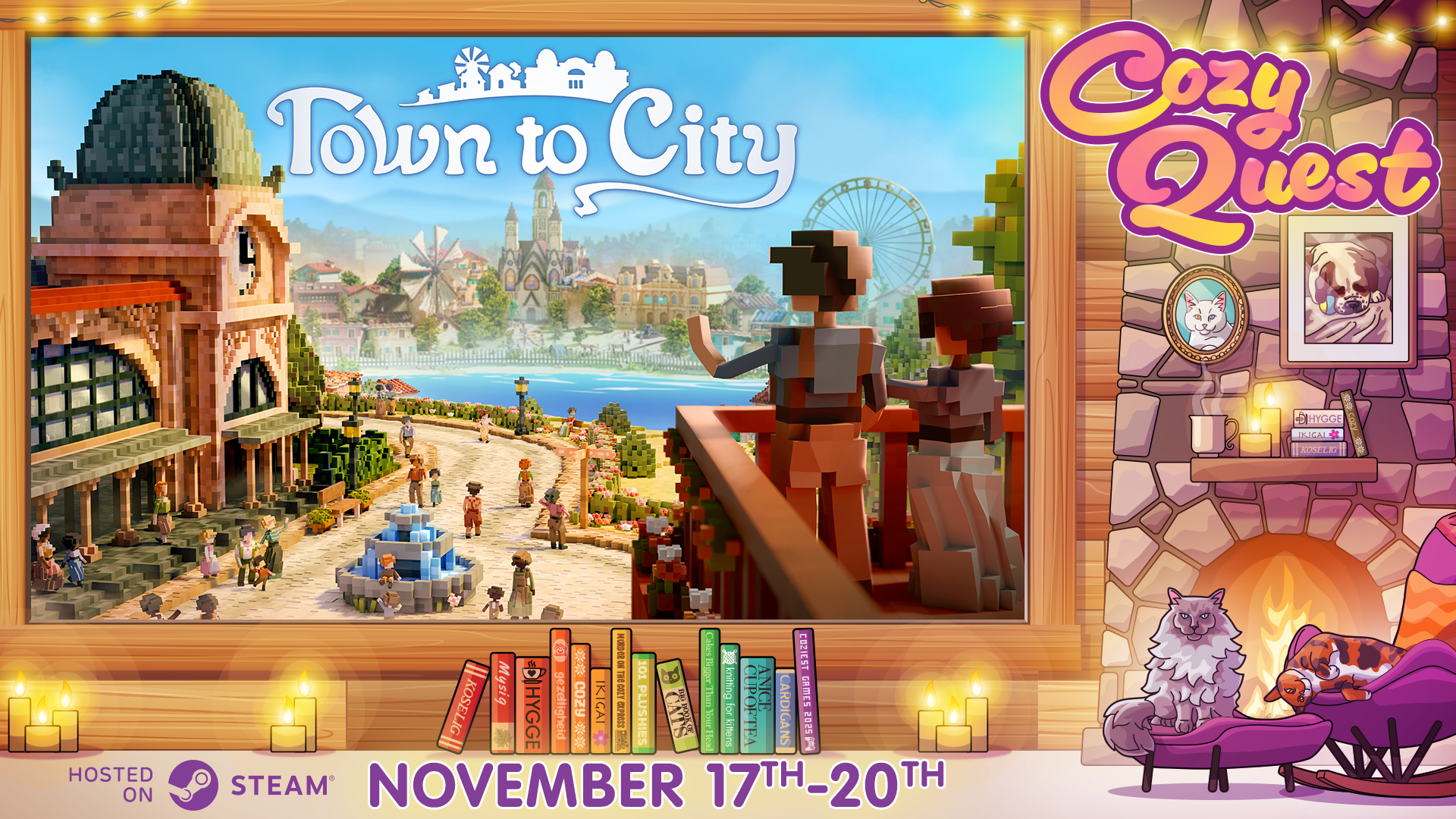Town to City will be Featured in Cozy Quest 2025 🏡