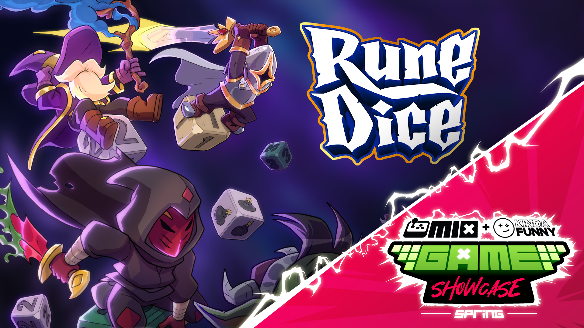 Rune Dice Will be Featured in The Mix x Kinda Funny Spring Showcase! 🎲