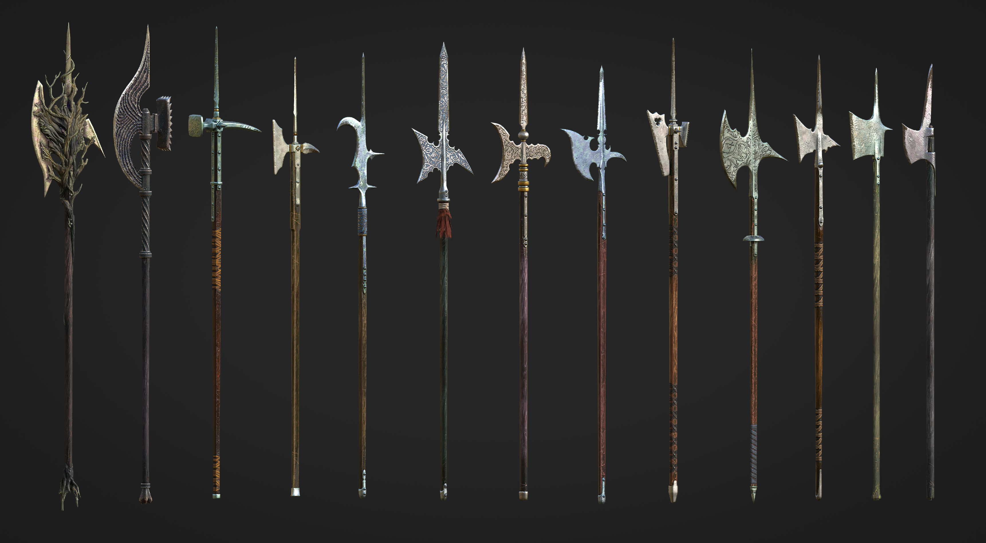 Halberd Weapon Model