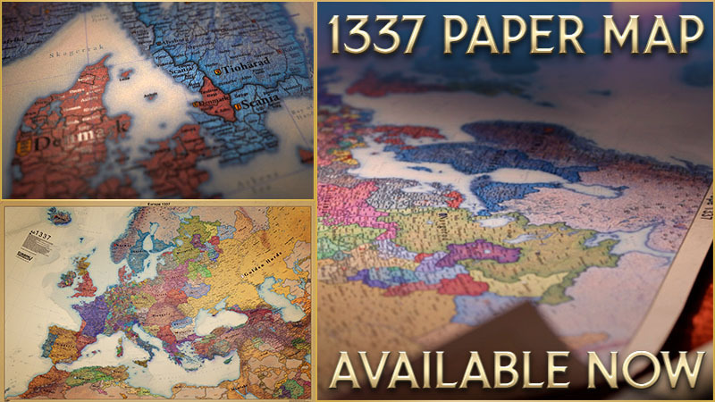 The 1337 Europe Paper Map is now available !