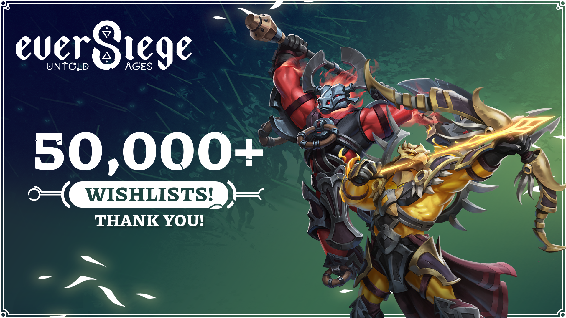 50,000 Wishlists Reached - Thank You, Scyrons!