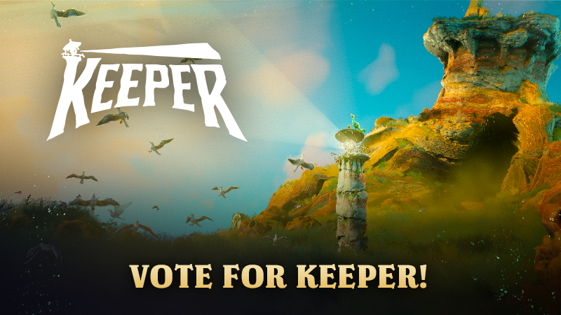 Kick up your feet and vote for KEEPER as best game to Sit Back and Relax with
