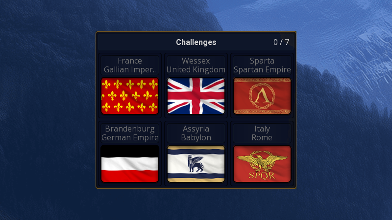 New challenge! France -> Gallian Imperium