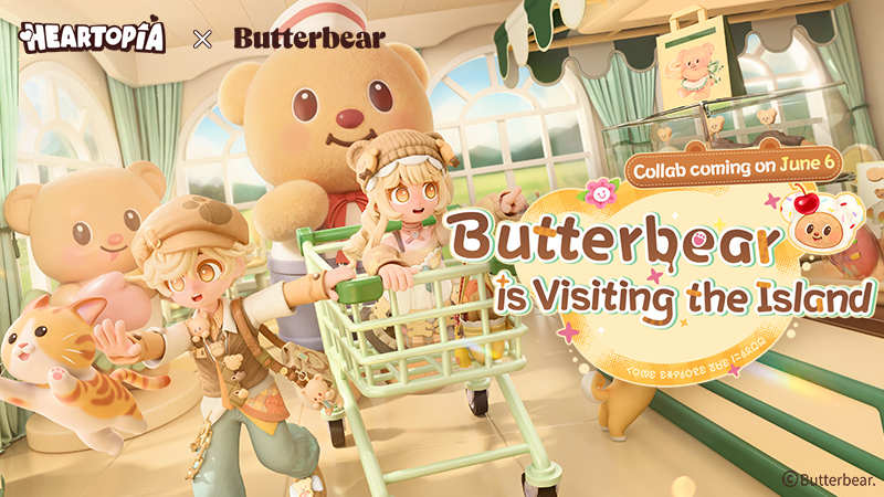 Butterbear is visiting the island!