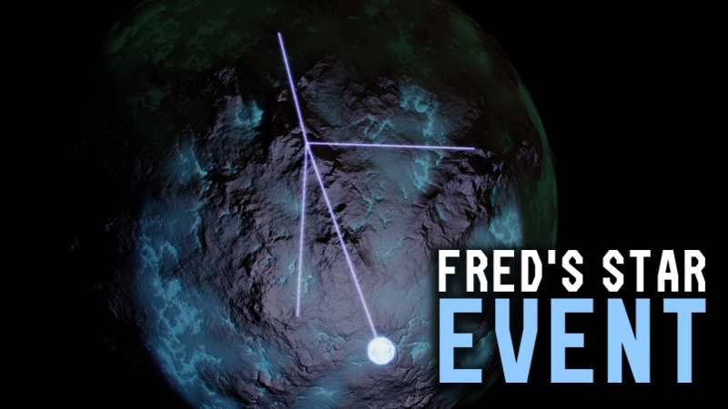 Approximately Up Fred's Star blue star event - official Steam news header
