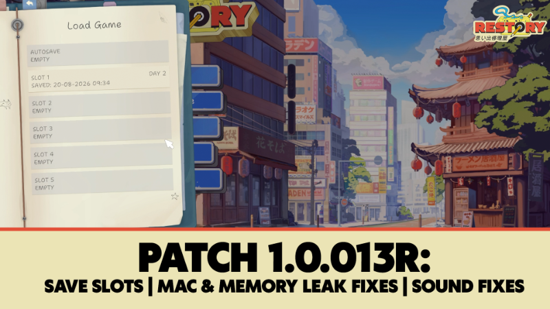 ???? Patch: 1.0.013r