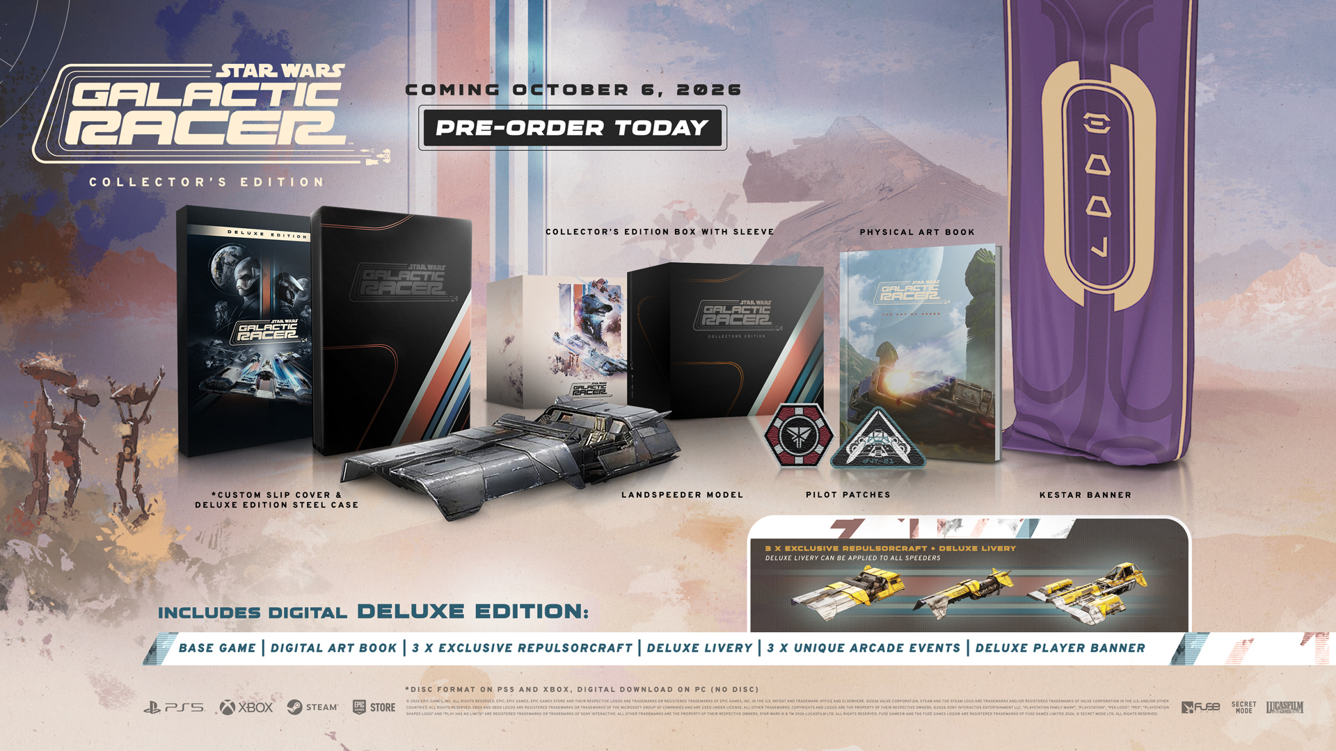 Pre-Order the STAR WARS: Galactic Racer™ Collector’s Edition Today