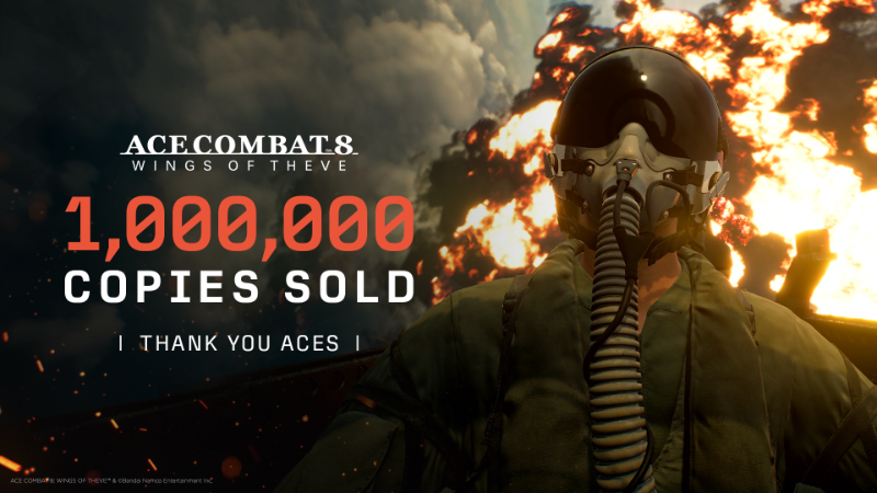 ACE COMBAT 8: WINGS OF THEVE soars to million seller