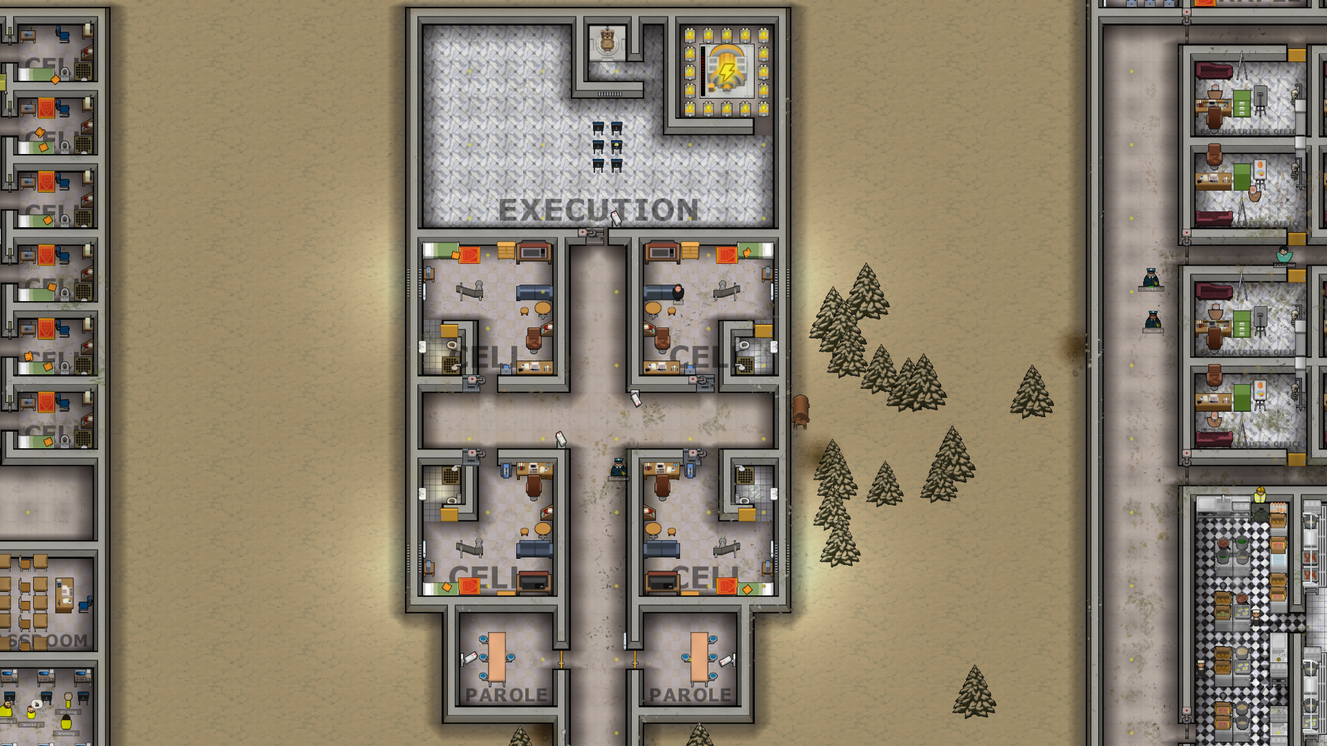 Prison architect туалет для персонала