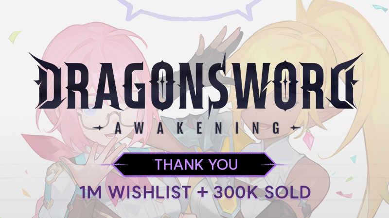 [Thank You] 1 Million Wishlists & 300,000 Copies Sold — Milestones Reached