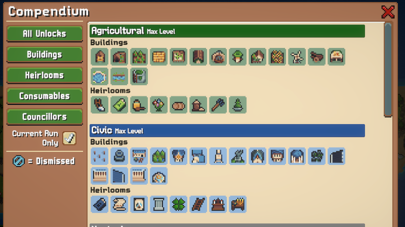 v1.0.5 adds the Compendium - highly requested QoL