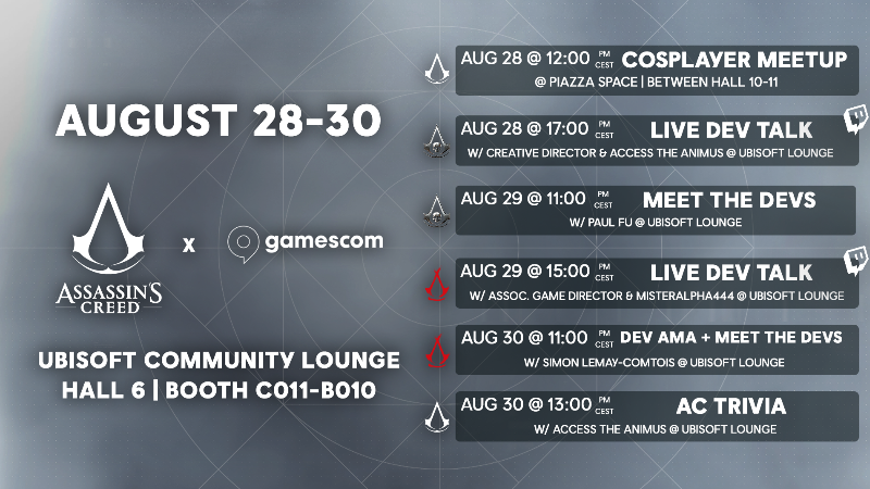 Assassin's Creed x Gamescom 2026 ????