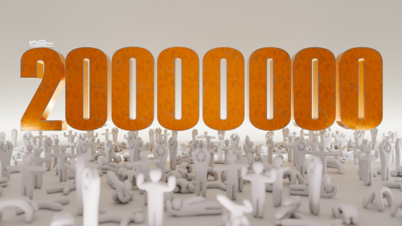 Over 20 million units sold!