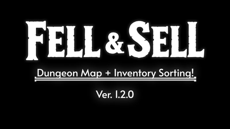Dungeon Map + Inventory Sorting!