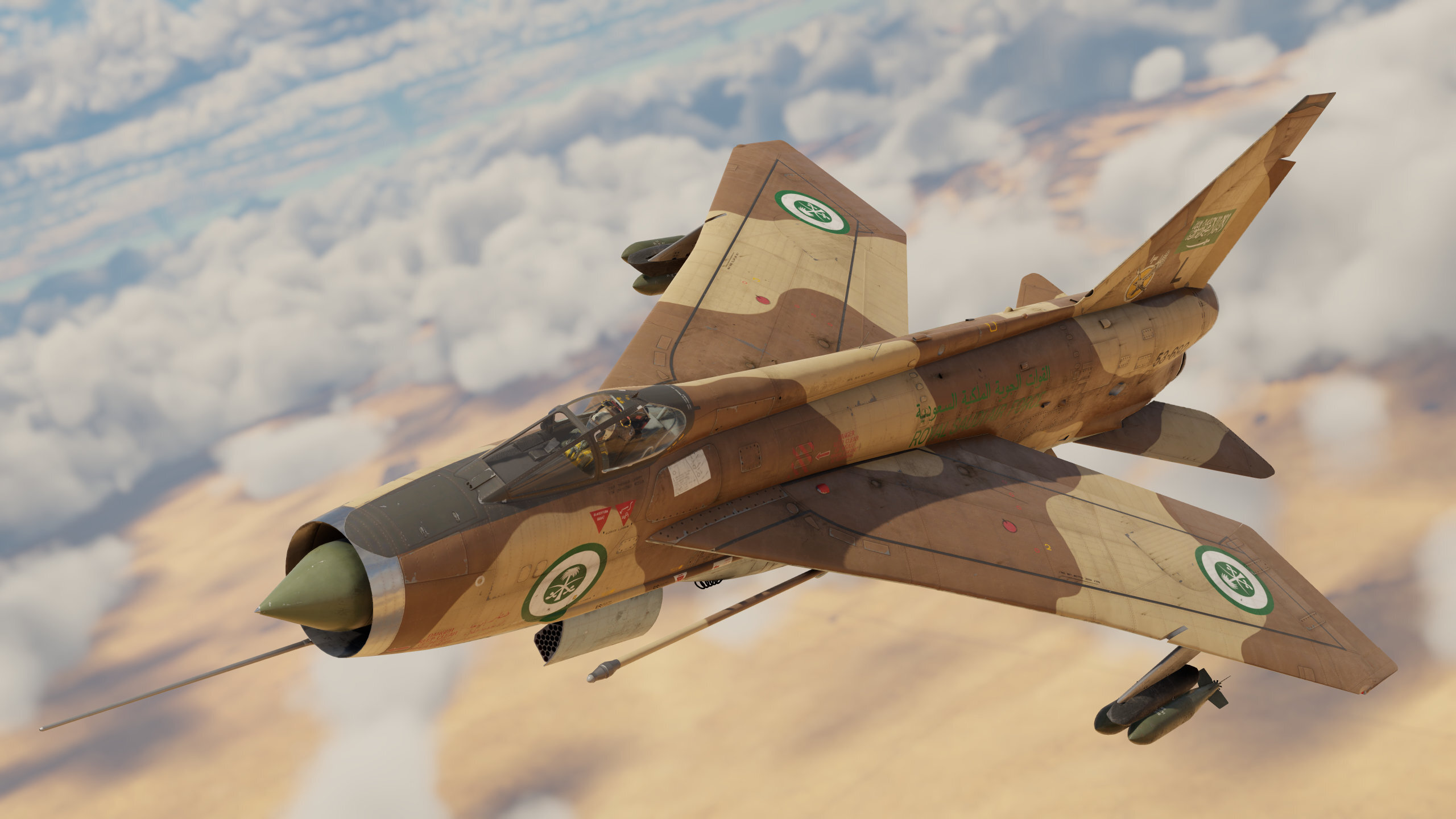 Lightning F.53 bomb loadout