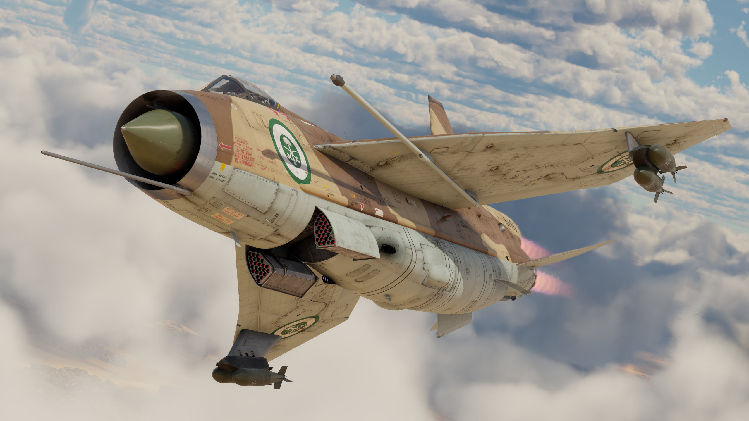 Lightning F.53 missile loadout