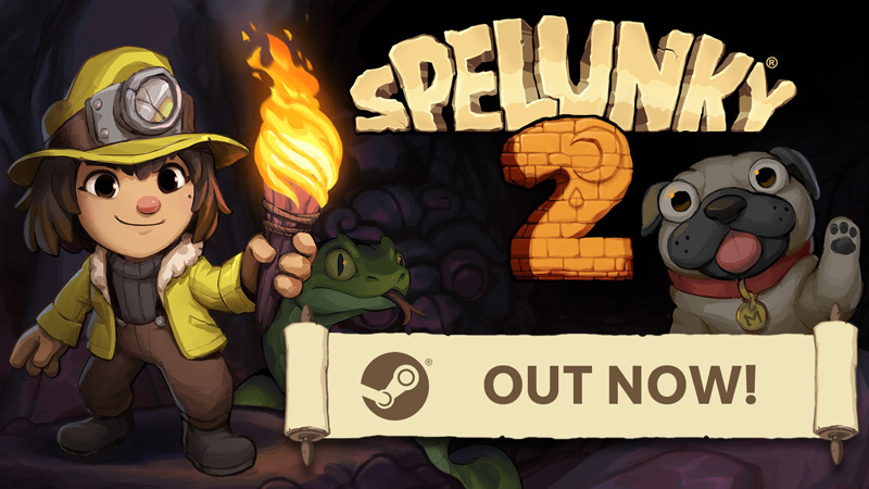 Spelunky 2 is OUT NOW!