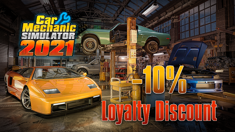 Car Mechanic Simulator 2021 Loyalty Discount