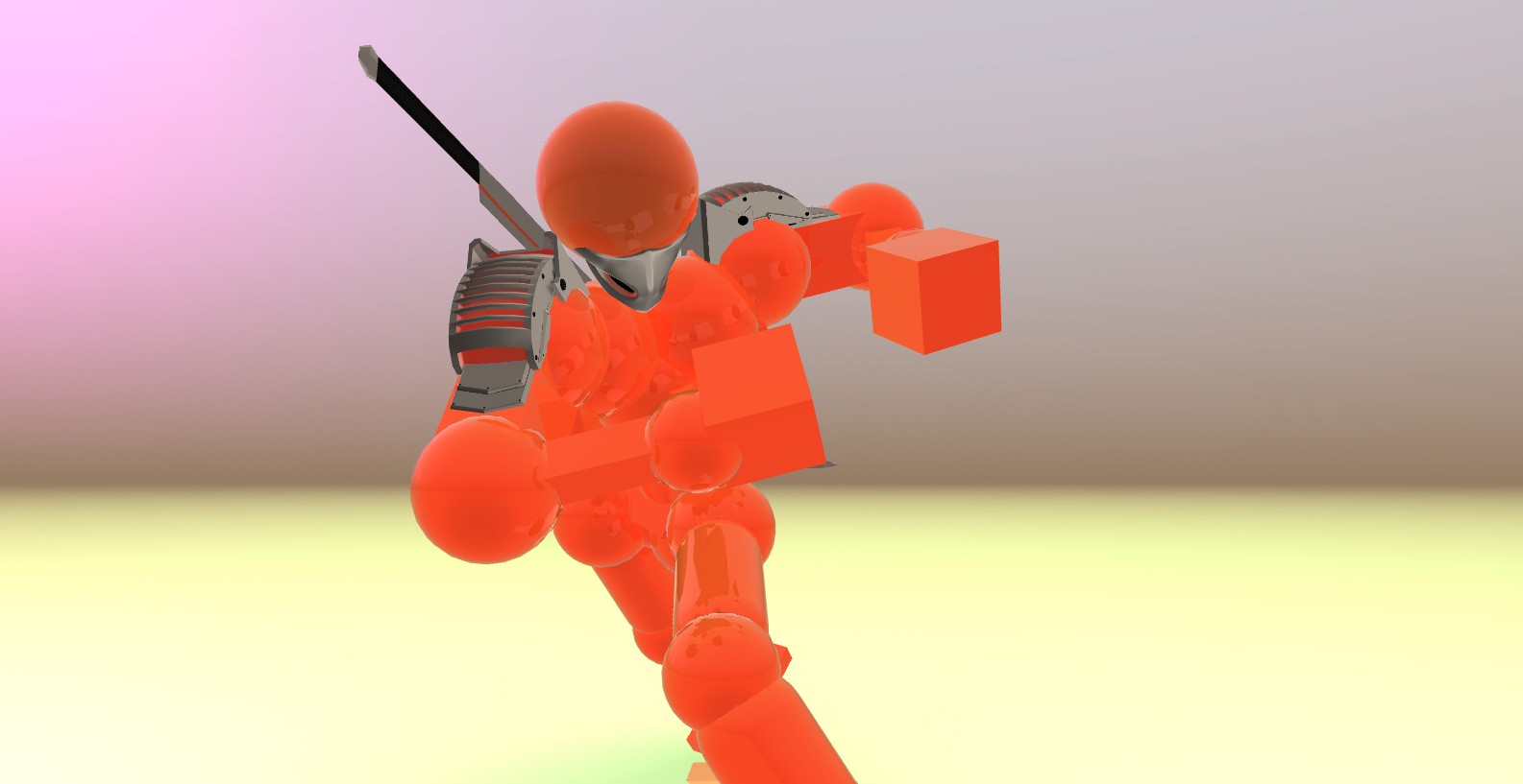 IMAGE 2 FULL NEON NEOCHROME KATANA PAULDRONS MASK image-2-full-neon-neochrome-katana-pauldrons-mask