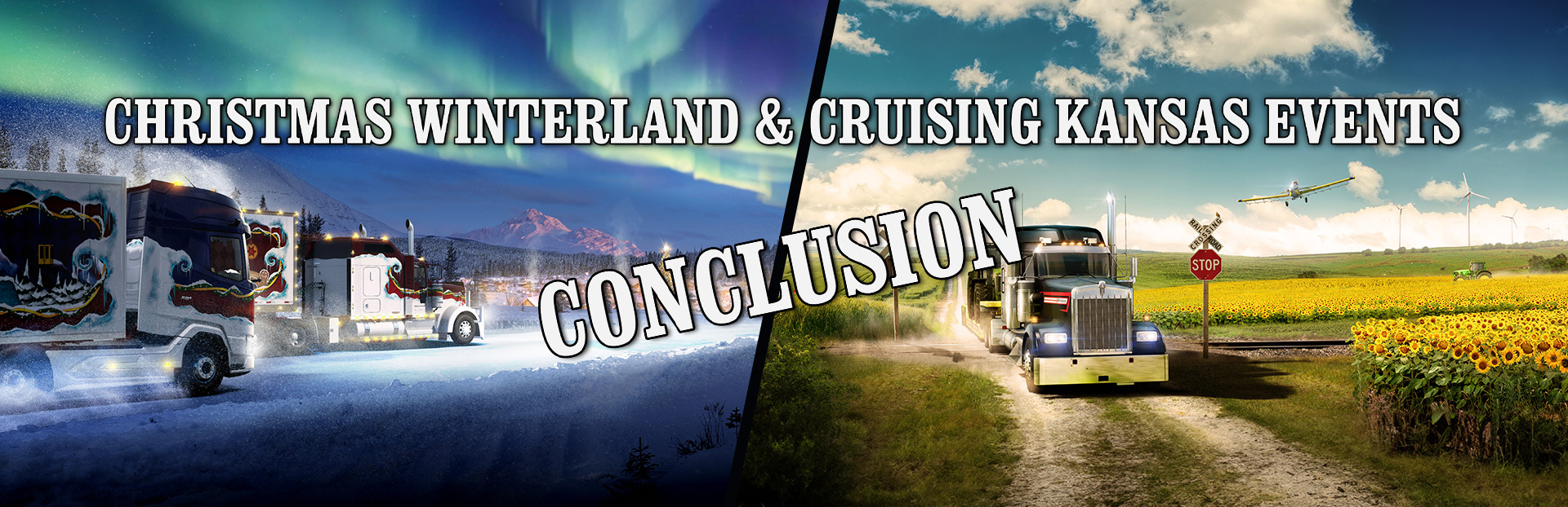 Cruising Kansas & Christmas Winterland Conclusion - American Truck Simulator - Special Transport